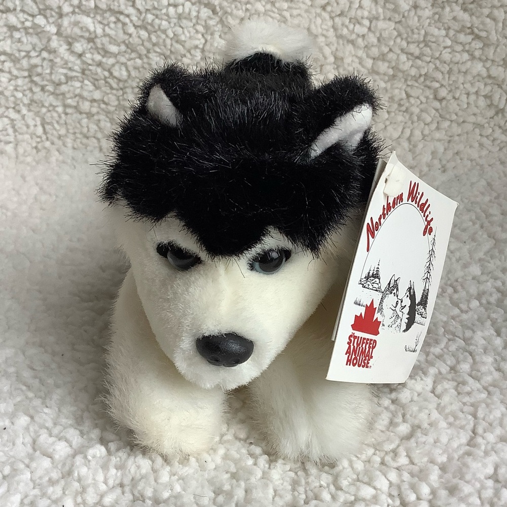 Stuffed Animal House Plush Siberian Husky Dog Stuffed Animal Toy With Tags